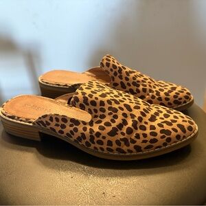 Cheetah Print Slip on Shoes